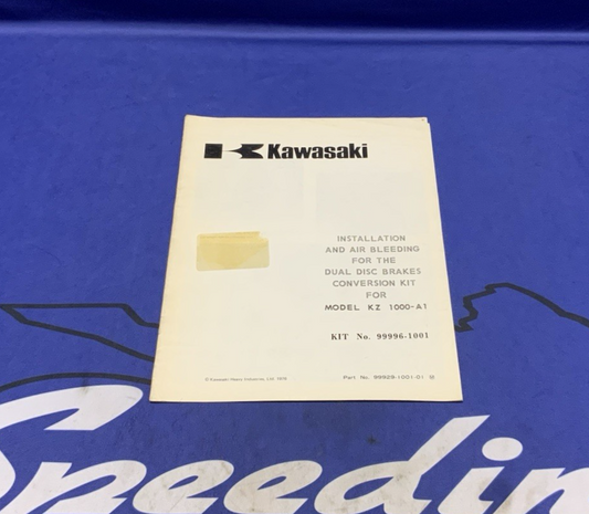 Kawasaki Install & Air Bleed KZ1000-A1 OEM 99929-1001-01