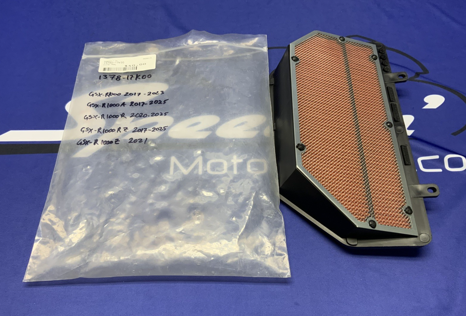 Suzuki Air Filter Assembly GSXR 1000 2017-2025 OEM 13780-17K00