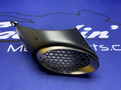 Ducati Exhaust Carbon End Tip Panigale V2/Bayliss 2020-2024 OEM 46017131BA-3