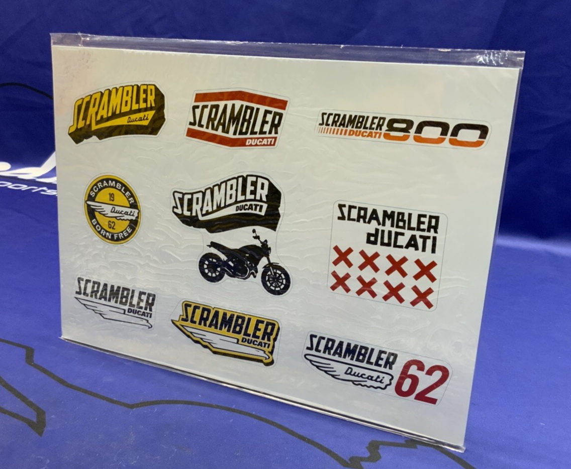 Ducati "Lifestyle Logo" Scrambler Stickers OEM 987691868