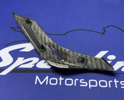 Triumph Left Belly Pan Carbon Fiber Street Triple R/RS/Moto 2 23-25 OEM T2317077