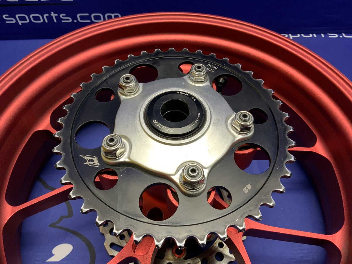 Aprilia Rear Wheel W/ BrakeTech Rotor/Captive Spacer RSV4 2015-2018 OEM 2B002033