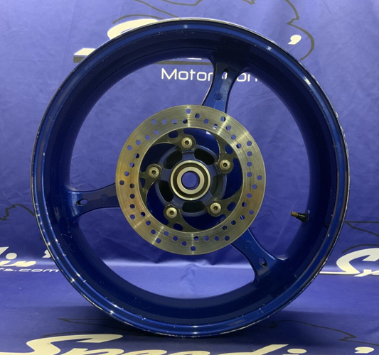 Suzuki Rear Wheel W/ Brake Rotor (Blue) GSXR 600/750 2006-07 OEM 64111-01H00-YLY