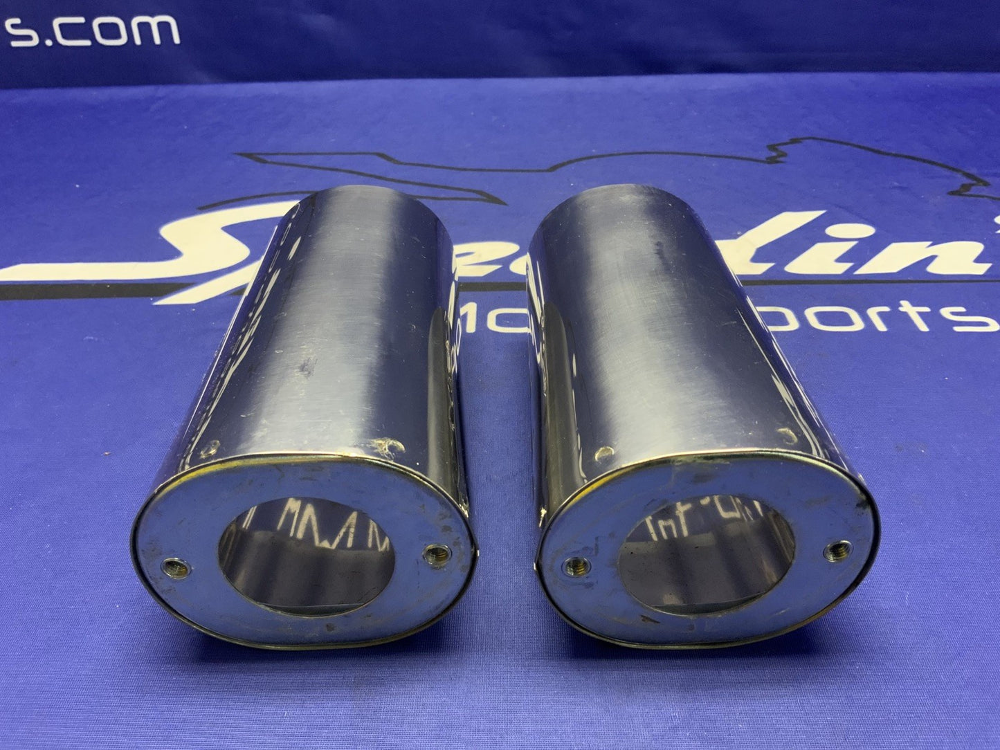 Harley Davidson Fork Slider Covers Chrome Touring 1980-2013 OEM 45963-97