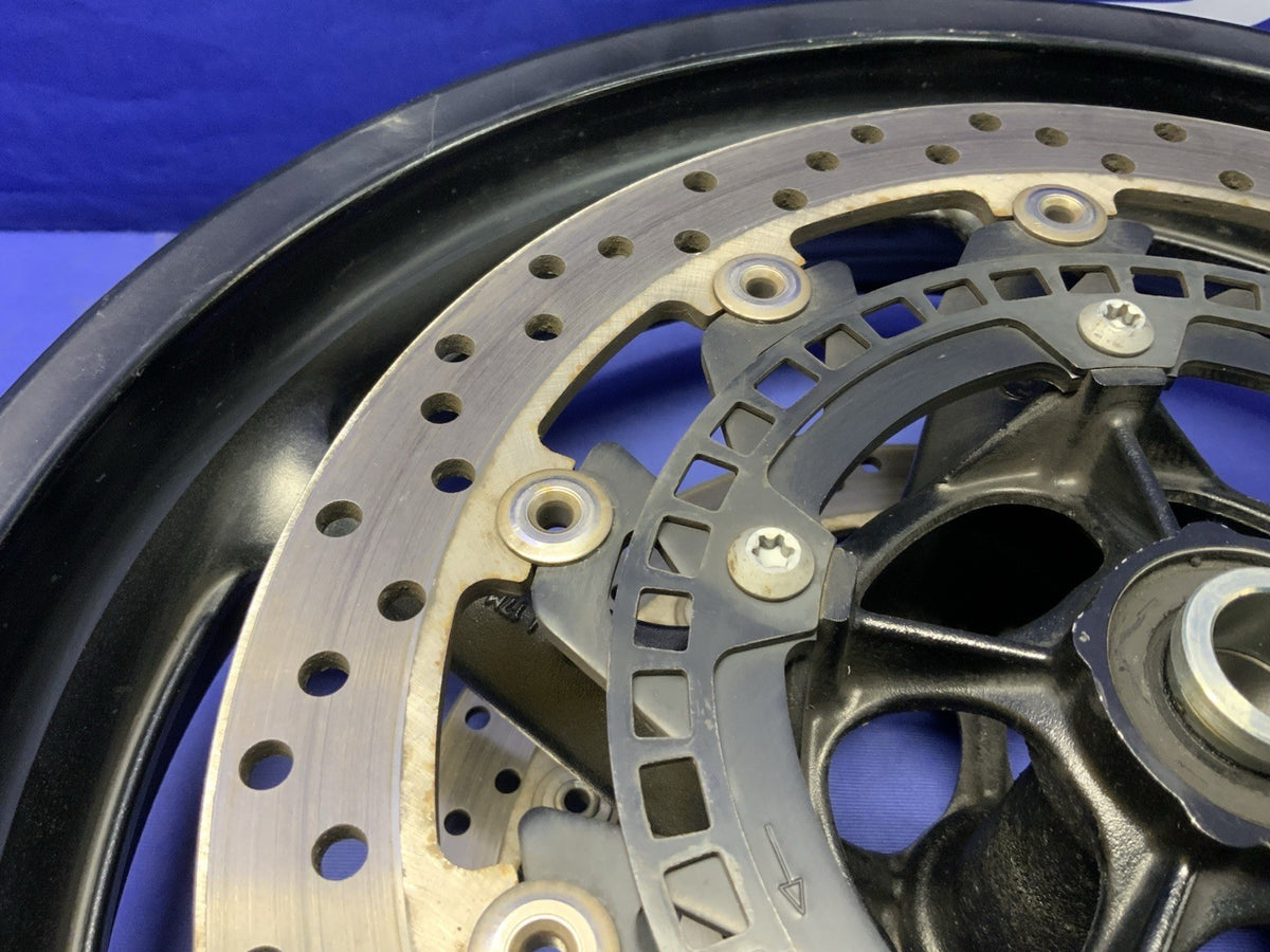 Yamaha Front Cast Wheel (Black) W/ Rotor YZF-R1 2012-2014 OEM 1KB-25168-00-2X