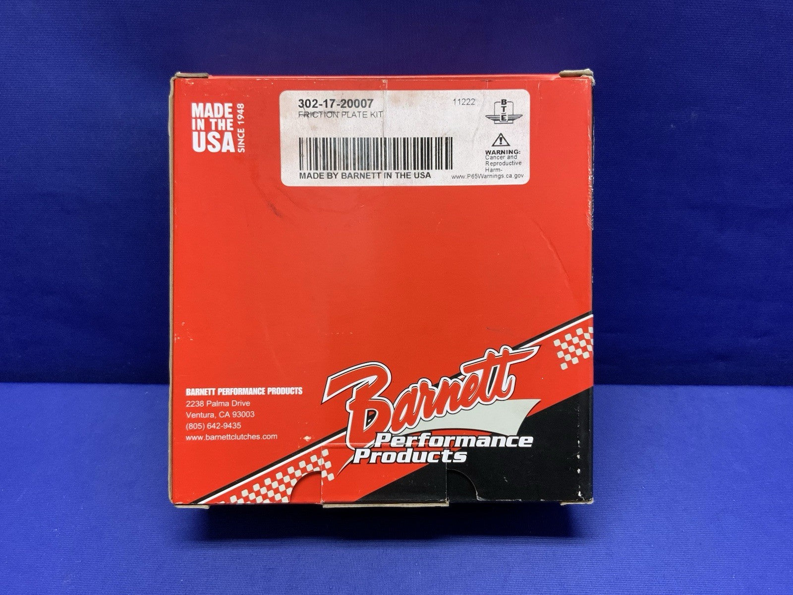 Barnett Friction Plate Kit Carbon Fiber BMW S1000RR 2010-2013 302-17-20007