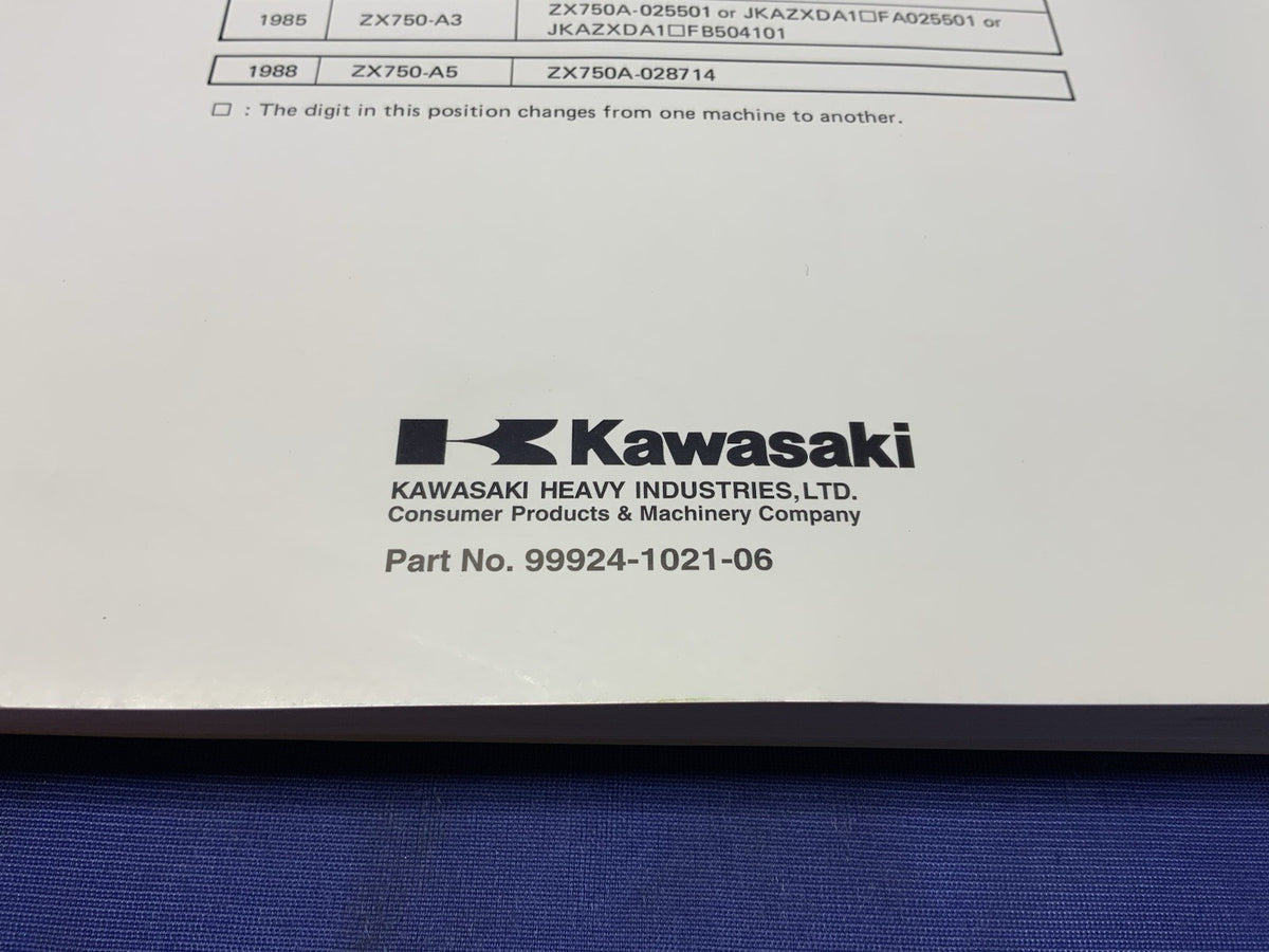 Kawasaki KZ750 Service Manual 1980-1985 OEM 99924-1021-06
