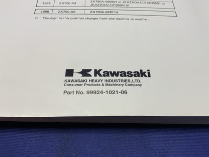 Kawasaki KZ750 Service Manual 1980-1985 OEM 99924-1021-06