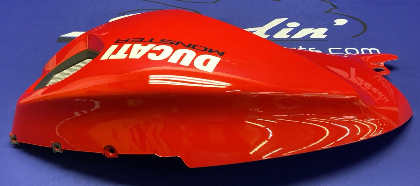 Ducati Right Tank Fairing (Red) Monster 696 2008-2013 OEM 48012591CA