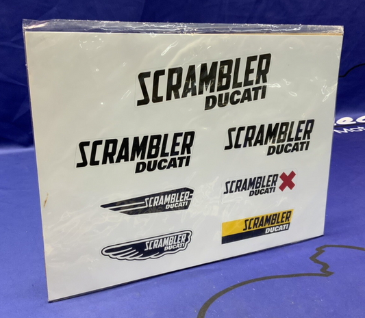 Ducati "Scrambler Logo" Sticker Set OEM 987691867