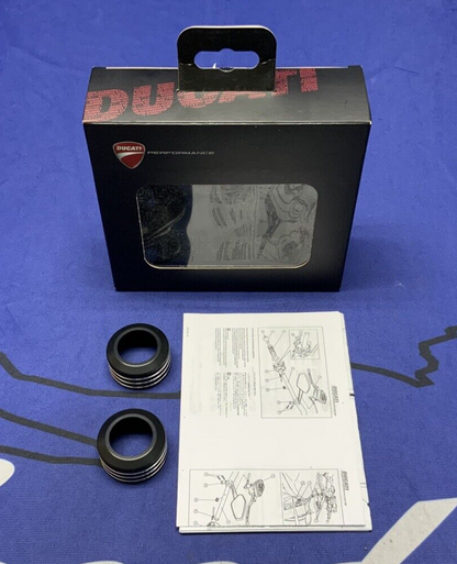 Ducati Handlebar Endcaps Left & Right XDiavel 2016-2021 OEM 97380591A