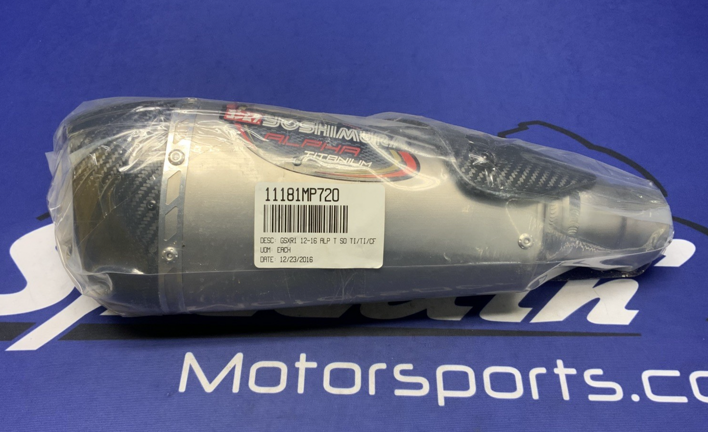 Yoshimura Alpha T Slip-On Titanium Muffler GSXR 1000 2012-2016 11181MP720
