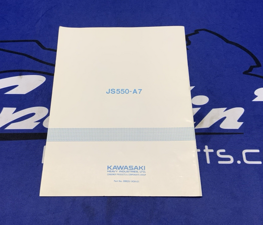Kawasaki Jet Ski JS550 Owners Manual 1986-1989 OEM 99920-1434-01