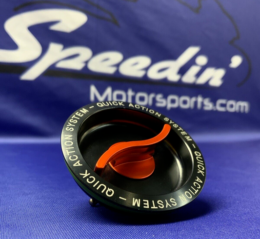 CNC Racing Fuel Tank Cap - Fast Open Plug Bicolor (Black/Red) TSU02BR