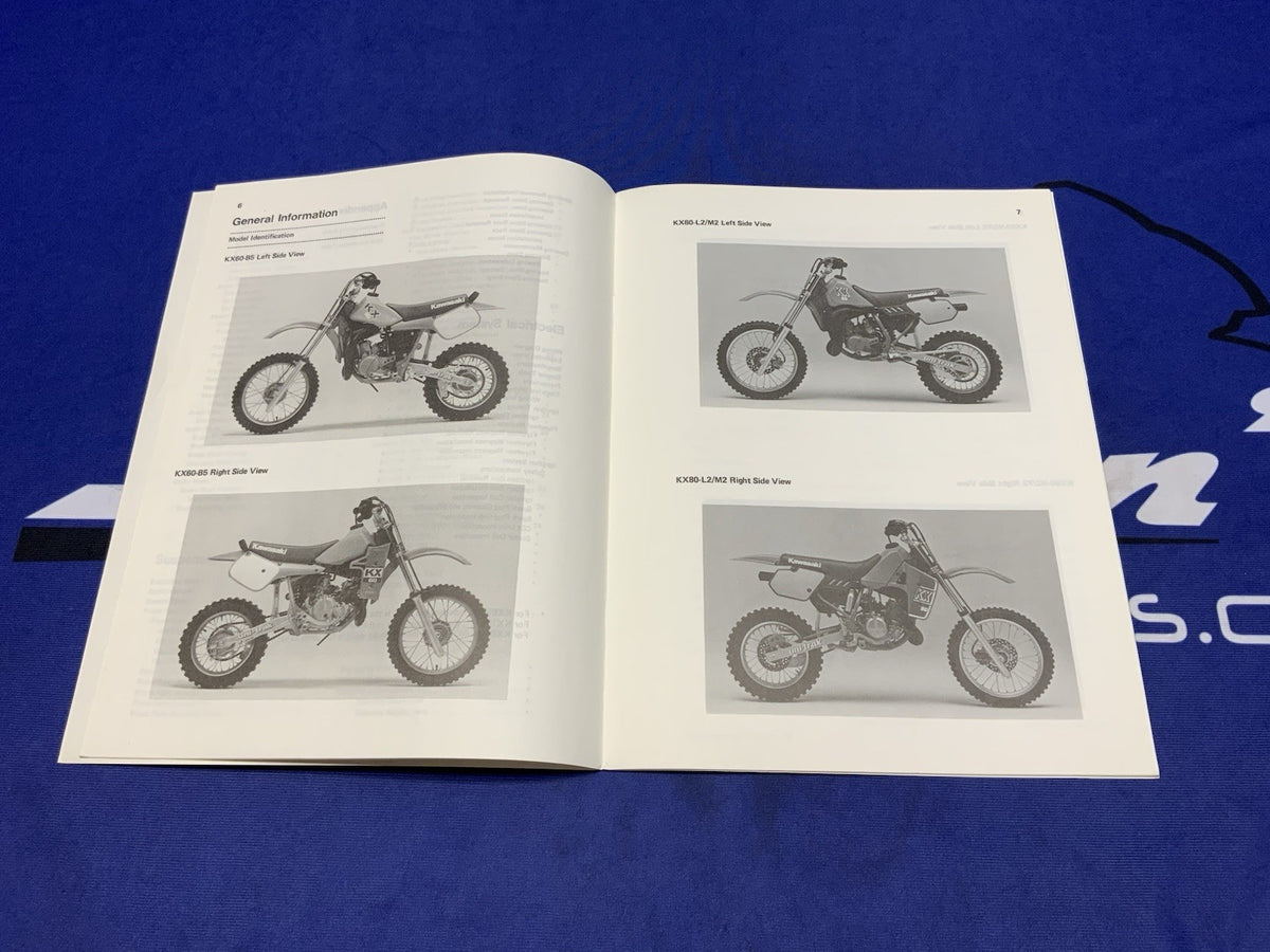 Kawasaki KX60/80/100 Motorcycle Service Manual 1988-1989 OEM 99924-1123-51