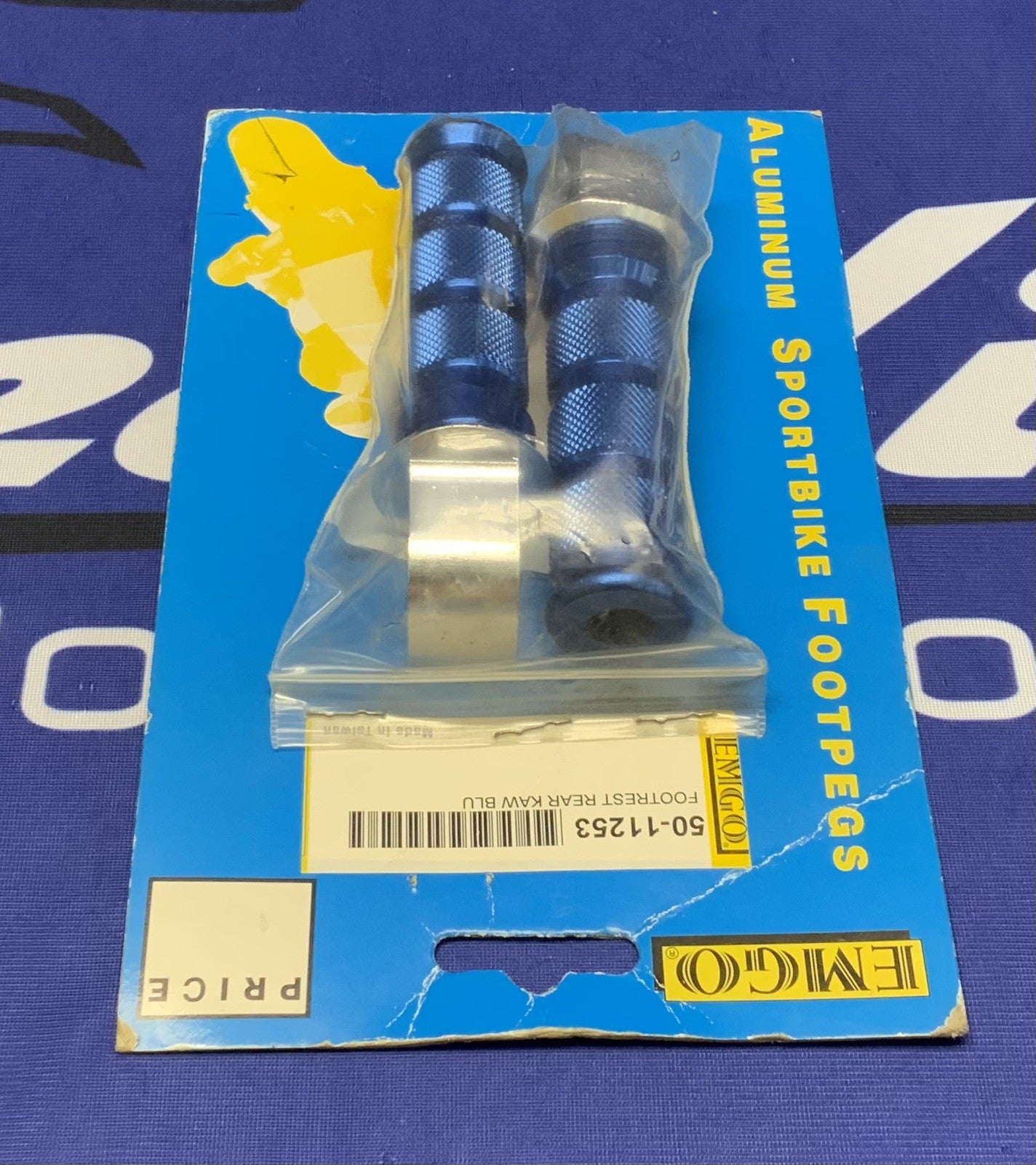 EMGO Rear Foot Pegs (Blue) ZX1100 1990-1993 50-11253