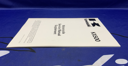 Kawasaki KX500 Service Manual 1990-1991 OEM 99924-1132-52