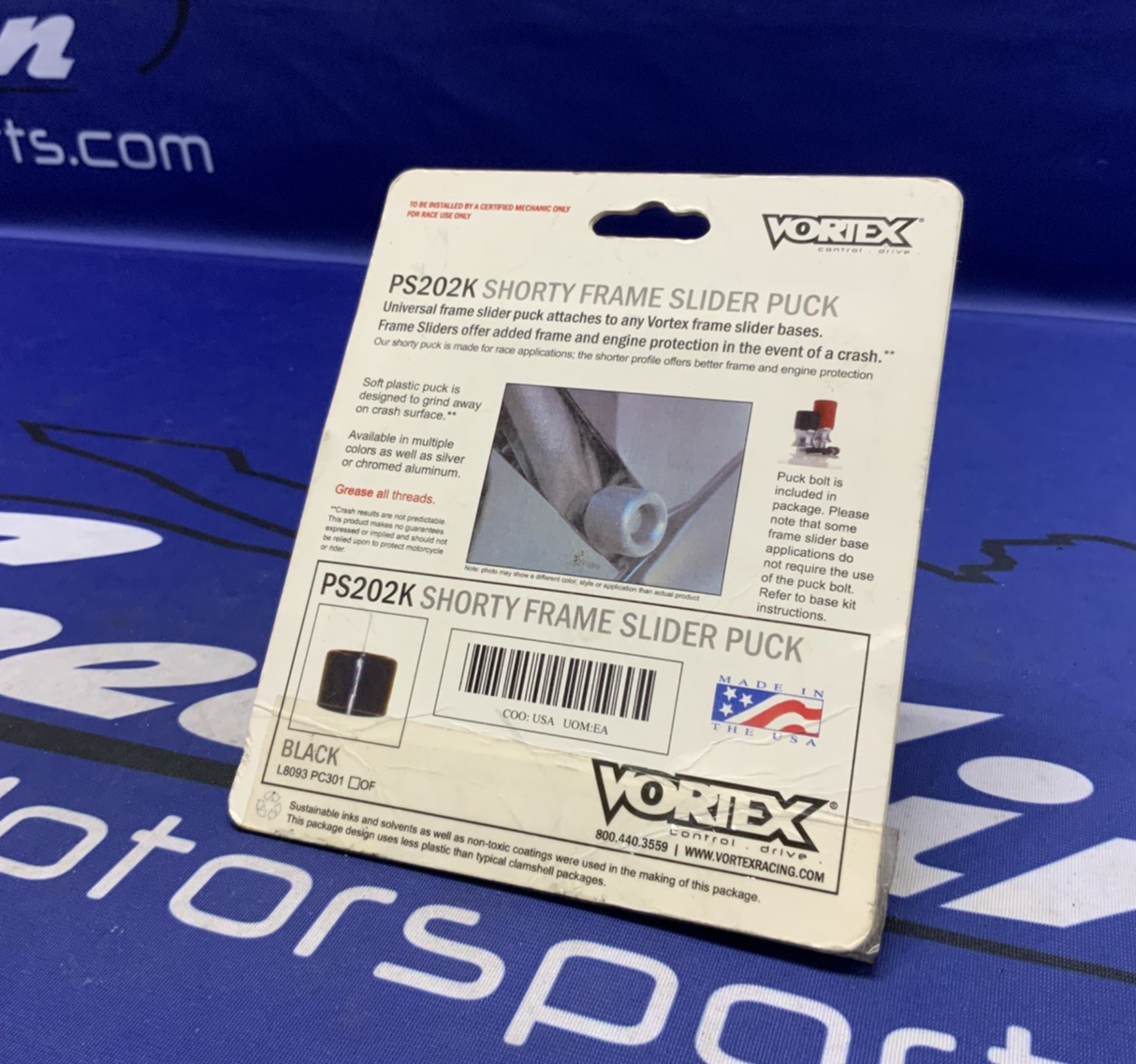 Vortex Racing Short Frame Slider (Black) PS202K