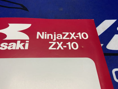 Kawasaki Ninja ZX-10 Service Manual 1988-1990 OEM 99924-1098-02