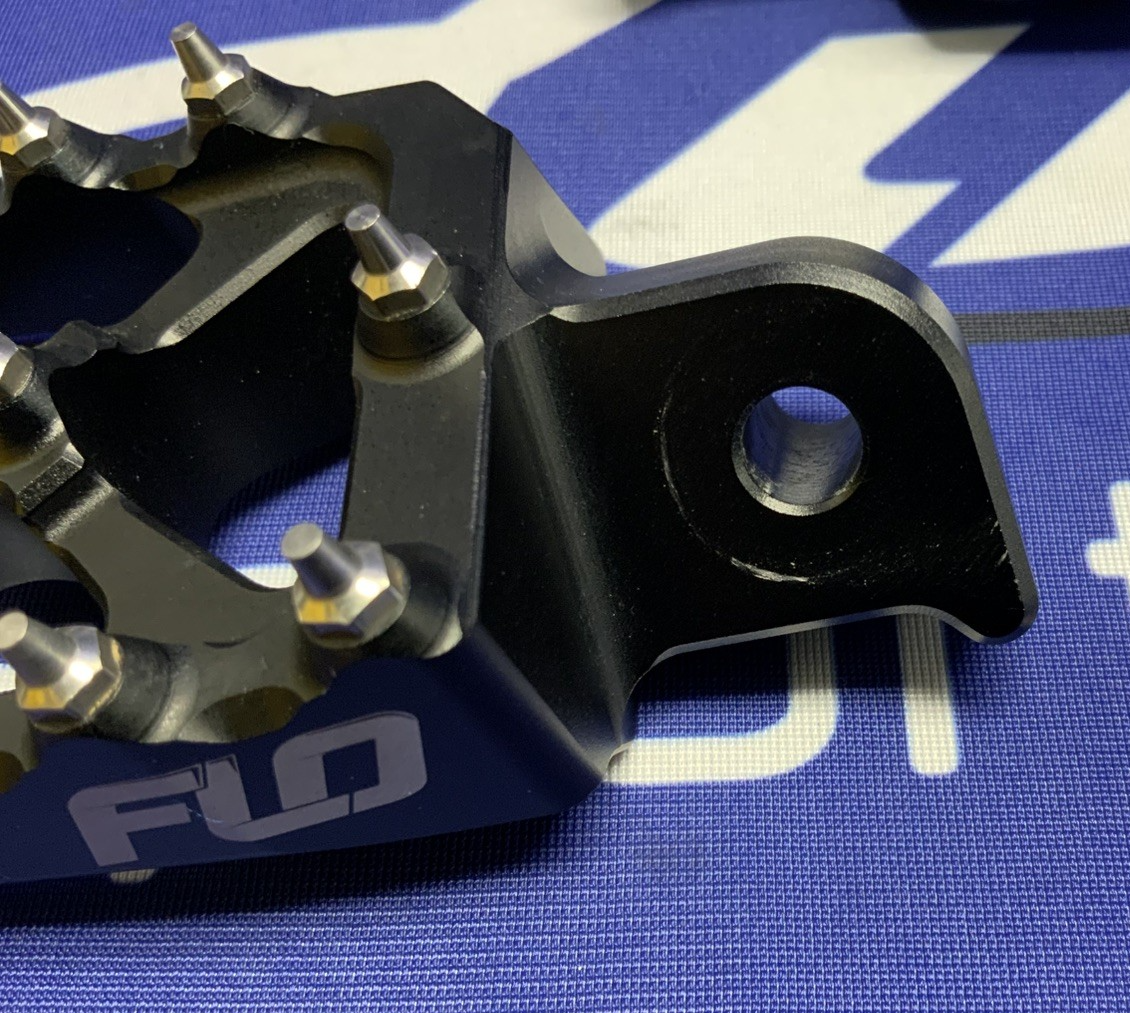 Flo Motorsports Pit Bike Foot Pegs CRF/KLX Kawasaki KLX110 FPEG-798BLK