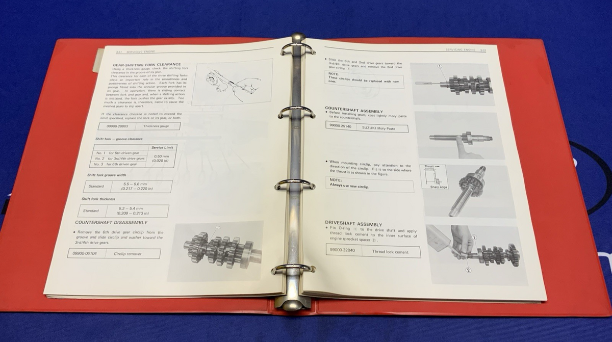 Suzuki GS250T Service Manual 1980-1985 OEM 99000-85551-0E3