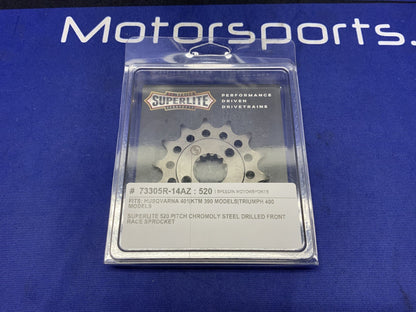 Superlite 520 Pitch Steel Drilled Race Sprocket Husqvarna 401/KTM 390 73305R-14
