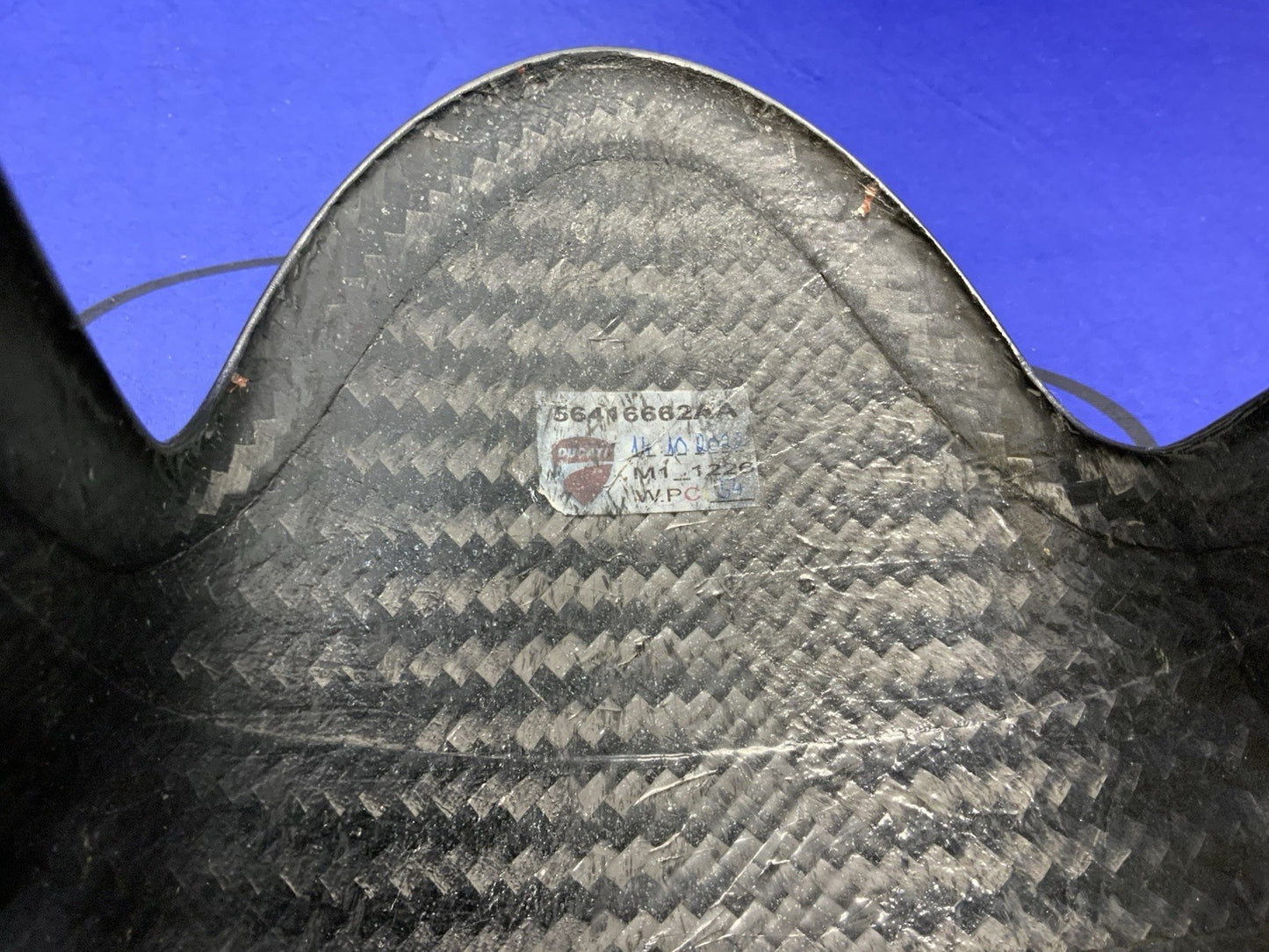 Ducati Front Fender Carbon Fiber Panigale V4 2021-2025 OEM 56416662AA