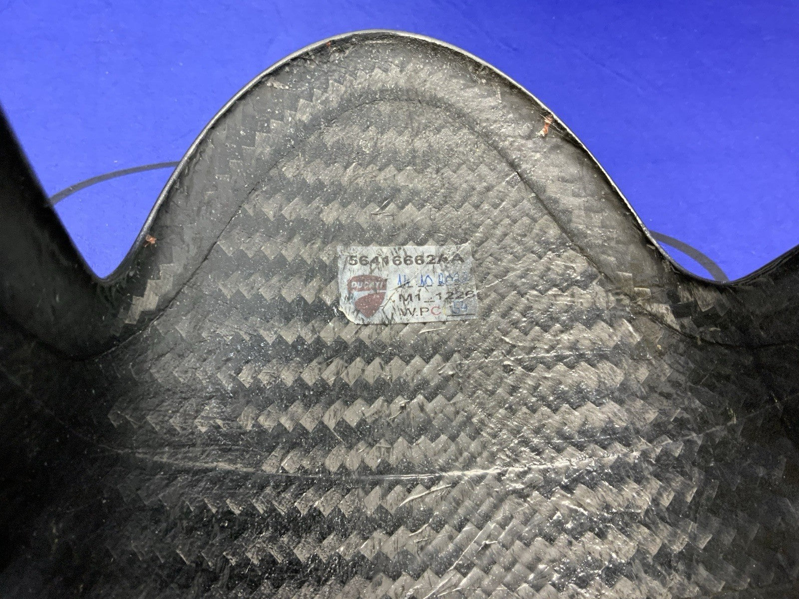 Ducati Front Fender Carbon Fiber Panigale V4 2021-2025 OEM 56416662AA
