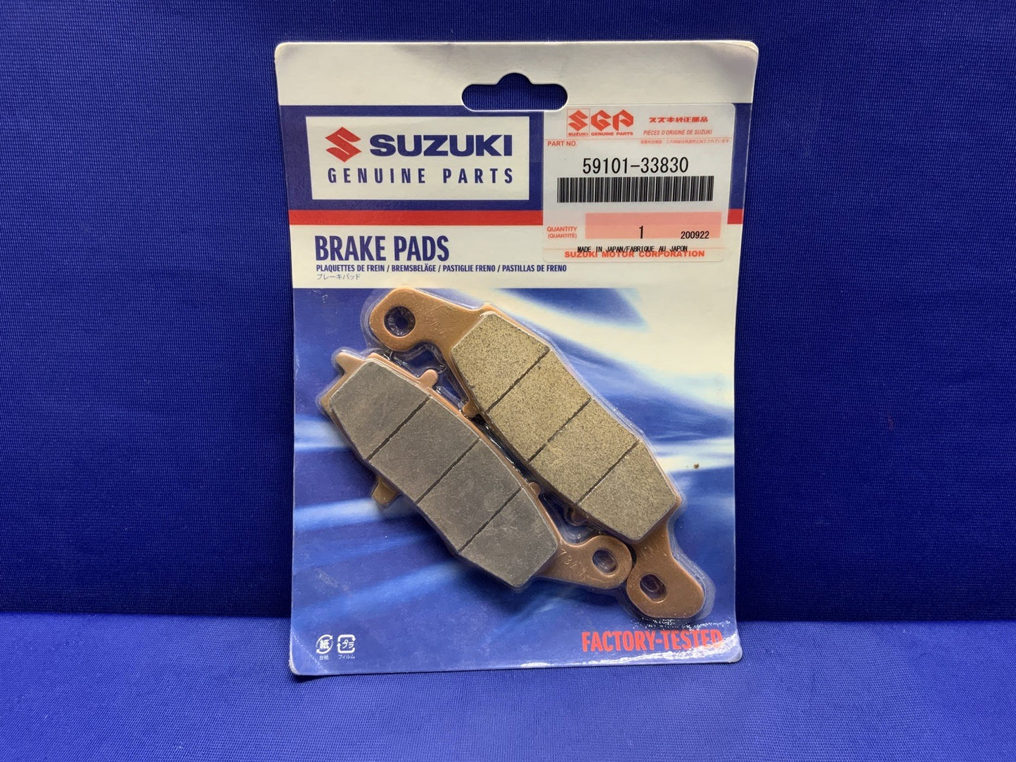 Suzuki Front Right Brake Pads Katana GSX600F/750F 1998-2006 OEM 59101-33830