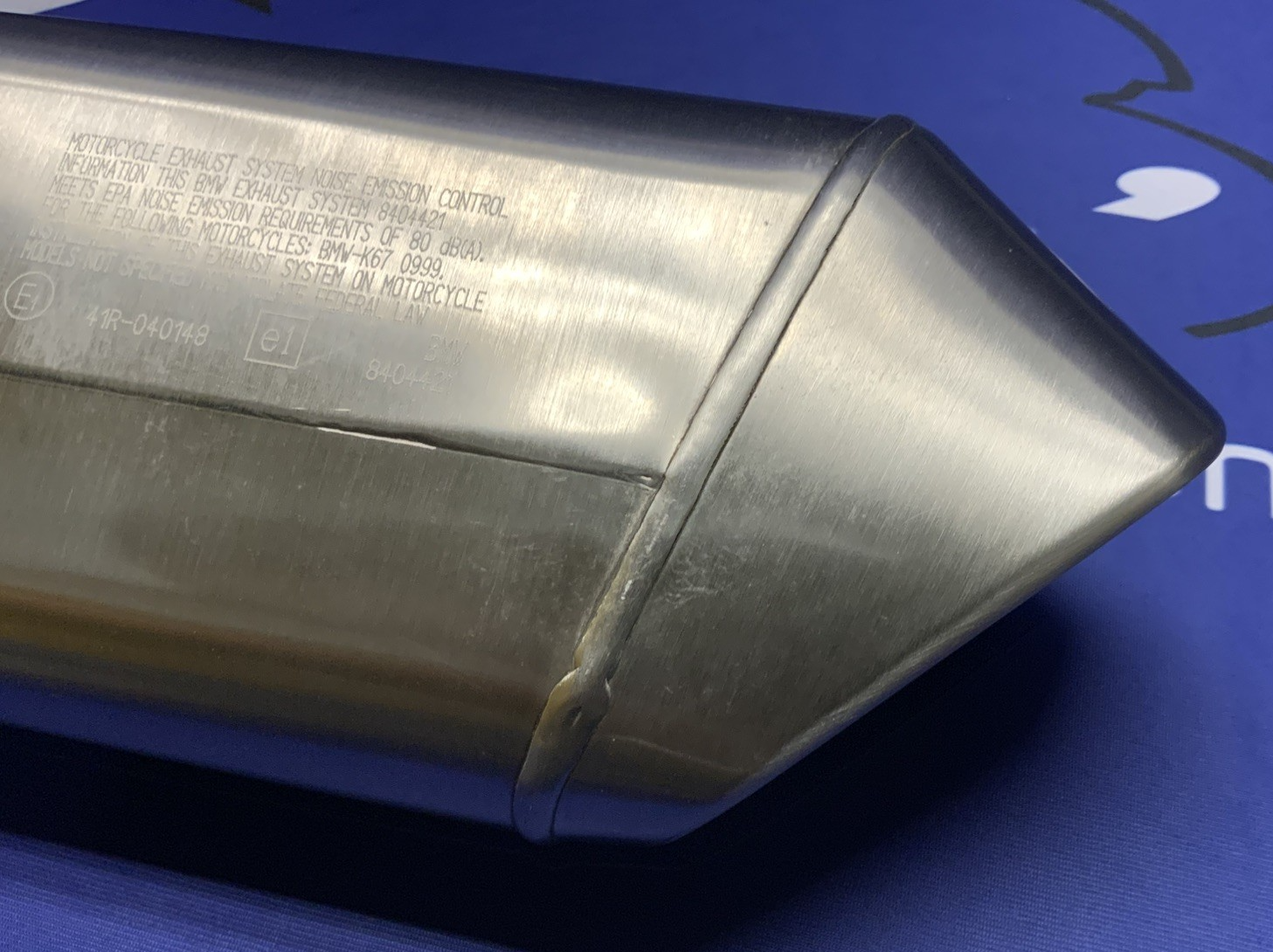 BMW Exhaust Muffler S1000RR 2019-2025 OEM 18518564952