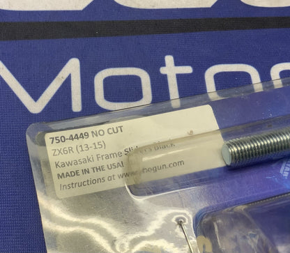 Shogun Motorsports Frame Slider Kit Black Kawasaki ZX-6R 2013-2015 750-4449