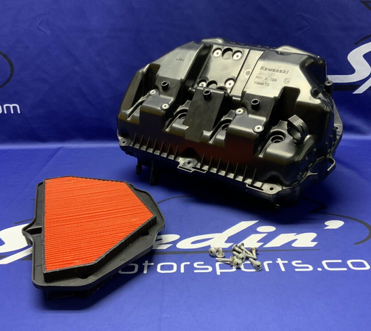 Kawasaki Airbox Assembly W/ Air Filter ZX10R 2022,2023,2025 OEM 11010-1807