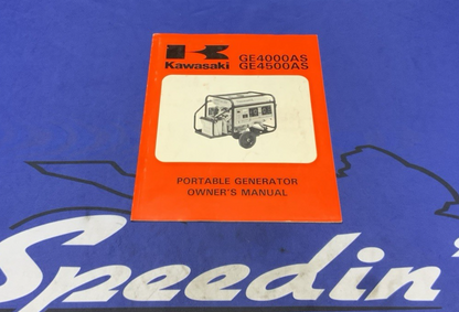 Kawasaki GE4000/4500AS Owners Manual 1989-1993 OEM 99920-2081-01