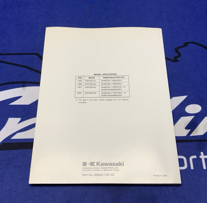 Kawasaki Lakota 300 Service Manual 1995-2004 OEM 99924-1187-03