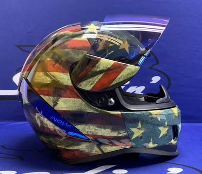Icon Airfron Old Glory Red/White/Blue Helmet LG 010-14785