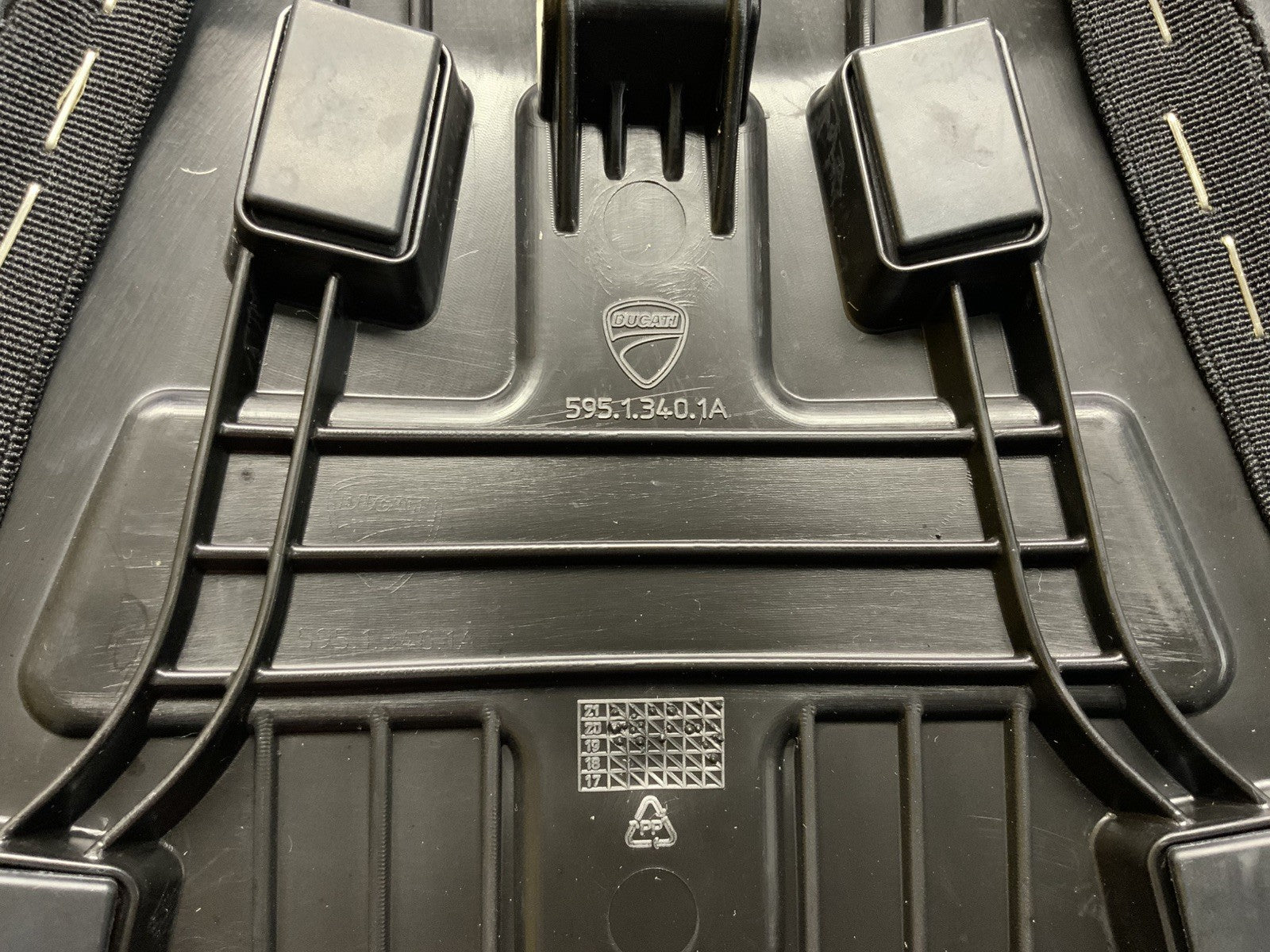 Ducati Passenger Seat (Black) Panigale V2 Standard 2020-2024 OEM 595P6401AH