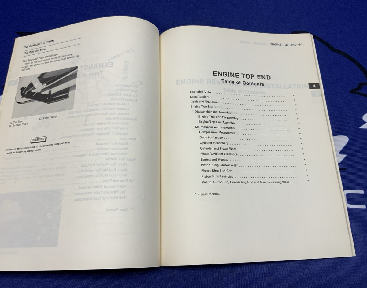 Kawasaki Jet Ski JS440 Service Manual 1984-1987 OEM 99924-1091-51