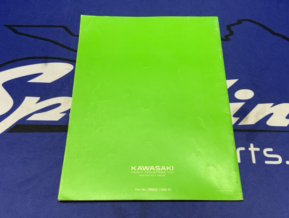 Kawasaki KX125 Race Prep and Tuning Manual 1987 OEM 99920-1389-01