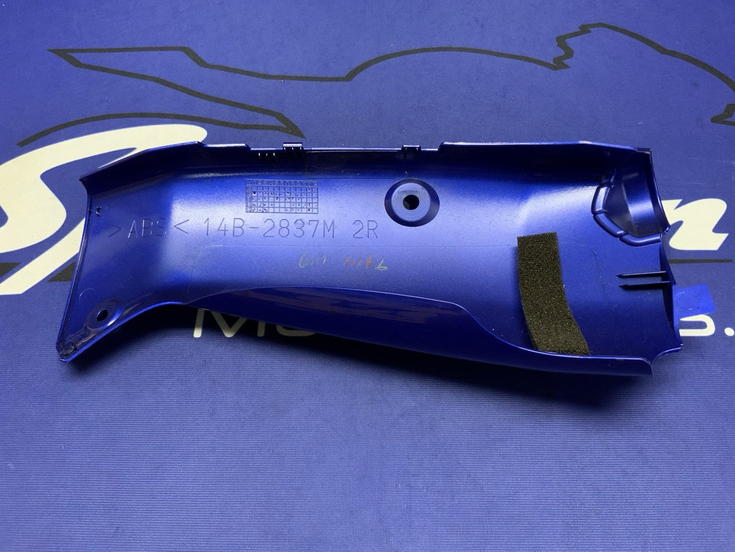 Yamaha Console Panel 2 (Blue Metallic) YZF-R1 2009, 2013 OEM 14B-2837M-00-P4