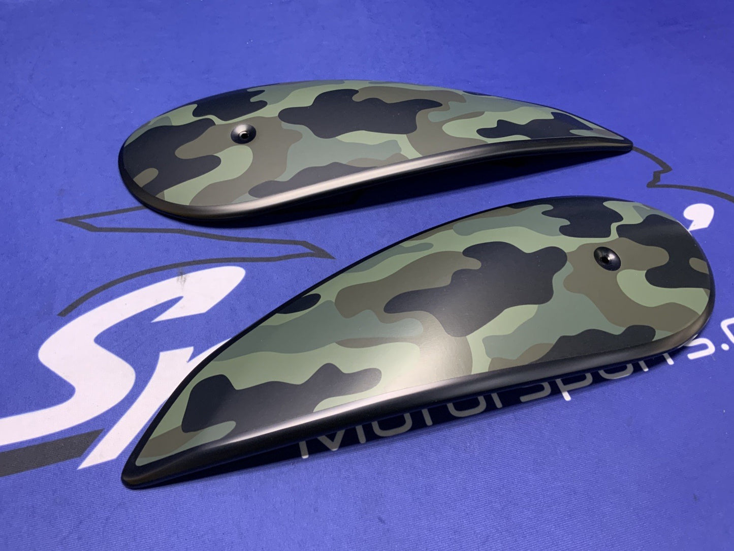 Ducati Tank Cover Set Camoflauge Scrambler 2017-2021 OEM 97380261A