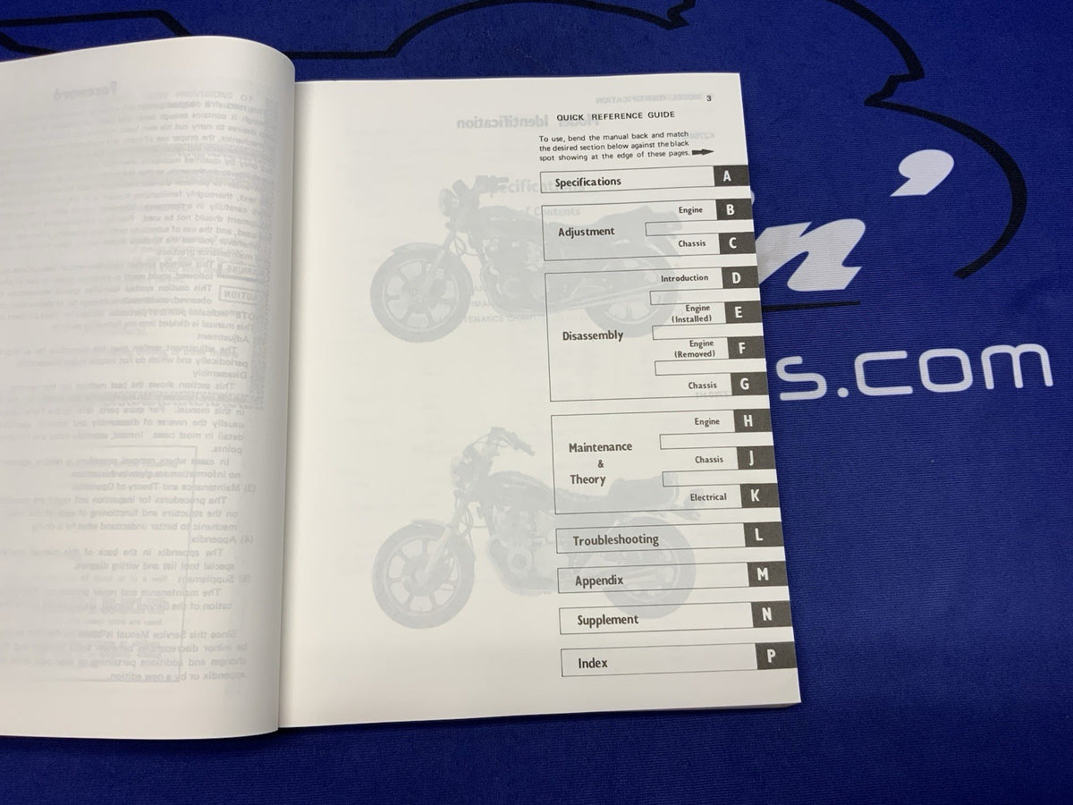 Kawasaki KZ750 Service Manual 1980-1985 OEM 99924-1021-06