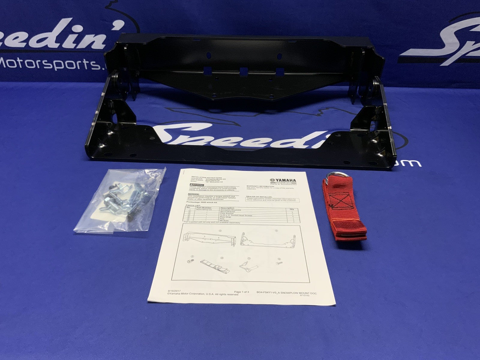 WARN Snow Plow Mount Kit Yamaha Wolverine X2/X4 2018-2019 OEM BG4-F84Y0-V0-00