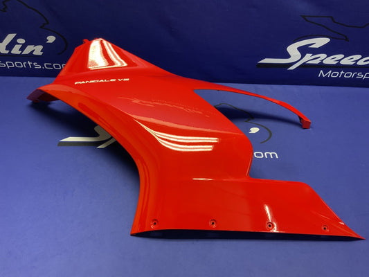 Ducati Left Upper Fairing Red Panigale V2 2020-2025 OEM 4801A871AB-2