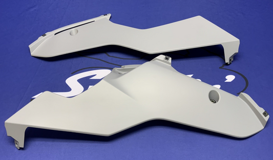 Yamaha Left & Right Lower Fairing Set (Gray) YZF-R6 2017-24 OEM BN6-28385-00-P4