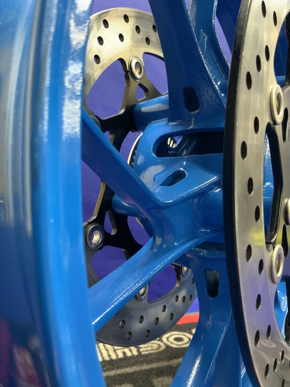Suzuki Front Wheel W/ Rotors (Blue) GSX-8R 2024-2026 OEM 54111-25L00-QZB-1