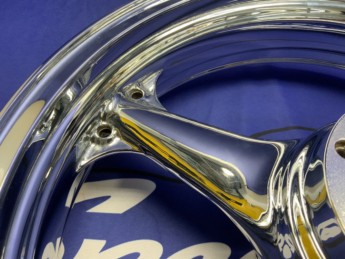 Kawasaki Front & Rear Wheel (Chrome) ZX-6R/636 2003-2004 OEM 41073-0112-R2