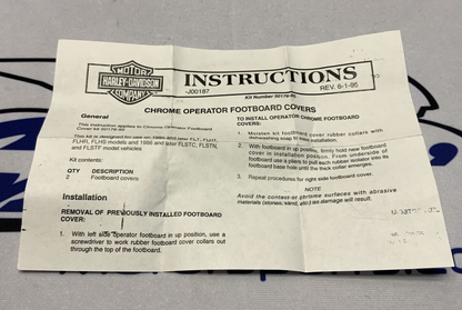 Harley Davidson Operator Footboard Insert Multi Fit OEM 50176-95