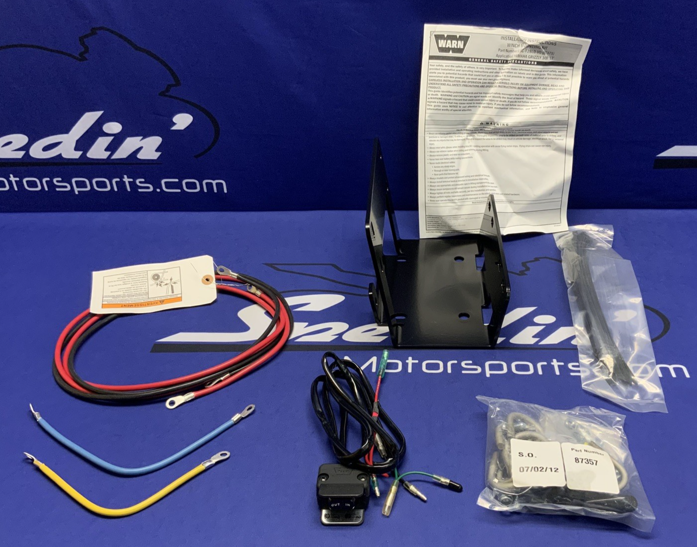 WARN Front Winch Mount Kit Yamaha Grizzly 300 2012-2013 OEM 1SC-F28L0-V0-00