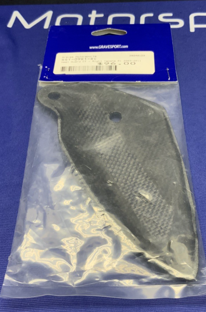 Graves Motorsports Right Heel Guard YZF-R1 2009-2011 HGY-09R1-RC
