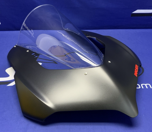 Ducati Front Fairing (Black) W/ Windscreen Panigale V2 2020-2025 OEM 48114251AS